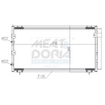 Condenser, air conditioning SACHS 991191)