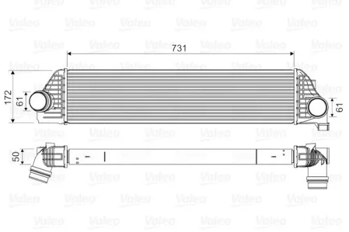 Charge Air Cooler VALEO 818561)