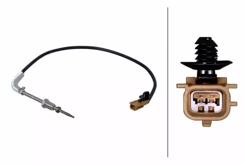 Sensor, exhaust gas temperature HELLA 6PT 358 226-411)