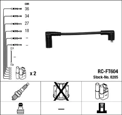 Ignition Cable Kit  8205)