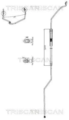 Hydraulic Hose, steering TRISCAN 8516 29042)