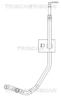 Hydraulic Hose, steering TRISCAN 8516 11039)