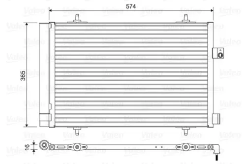 Condenser, air conditioning VALEO 814420)