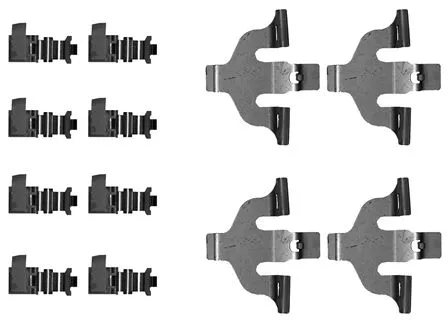 Accessory Kit, disc brake pad TEXTAR 82544001)