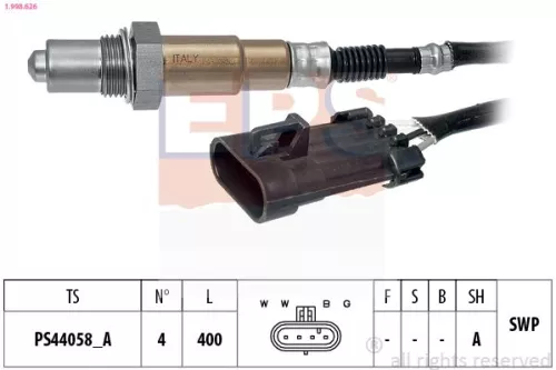 Oxygen Sensor EPS 1.998.626)