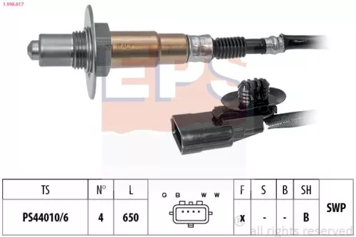 Oxygen Sensor EPS 1.998.617)