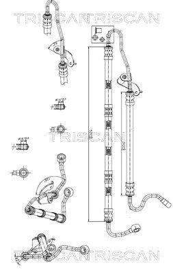 Hydraulic Hose, steering TRISCAN 8516 11026)
